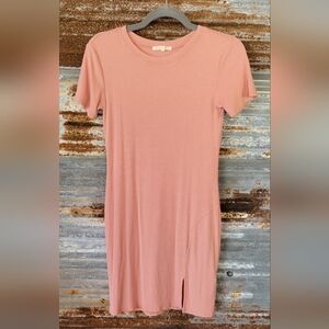 Copper Key size 2 Salmon ribbed dress